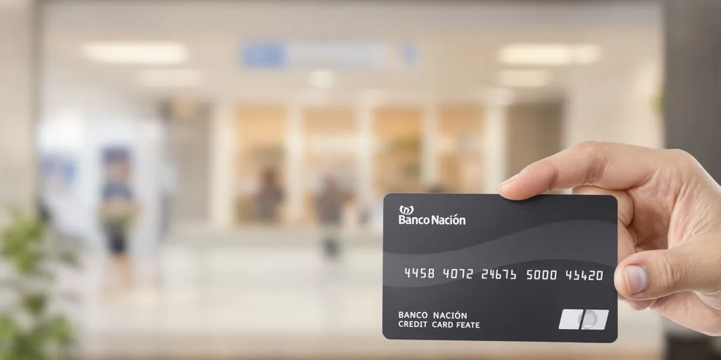Tarjeta de crédito del Banco Nación.